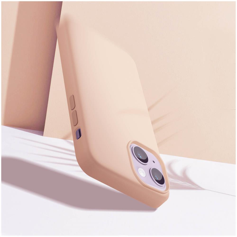 Cover Per Iphone 14 Ibrida Semirigida Sottile Leggera Rosa Sabbia - Foto 5