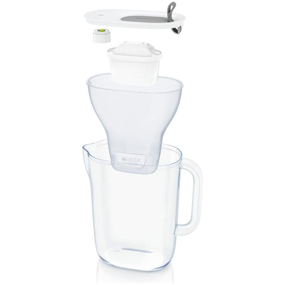 Caraffa Filtrante MAXTRA PRO ALL-IN-1 con Capacità 2,4 Litri Incluso1 Filtro Colore Bianco/Grigio - Foto 4