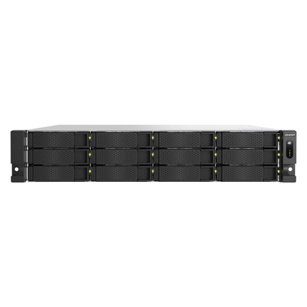 Server di Archiviazione TS-H1277AXU-RP NAS Armadio (2U) Intel Xeon E E-2136 16 GB DDR4 168 TB HDD QuTS hero Nero - Foto 1