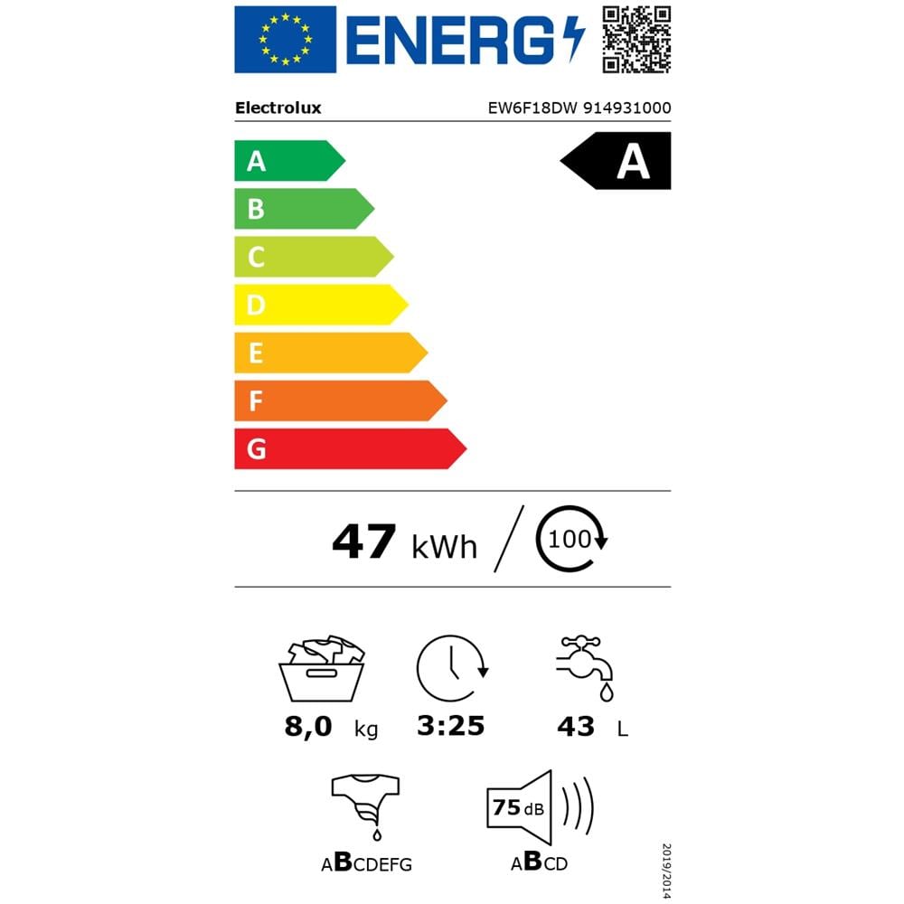 Lavatrice Standard EW6F18DW 8 Kg Classe A Centrifuga 1351 giri - Foto 2