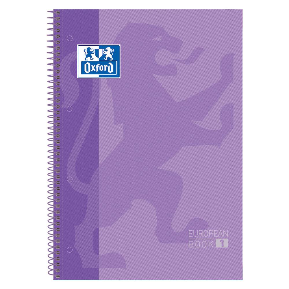 Europeanbook 1 quaderno per scrivere A4 80 fogli Viola - Foto 1