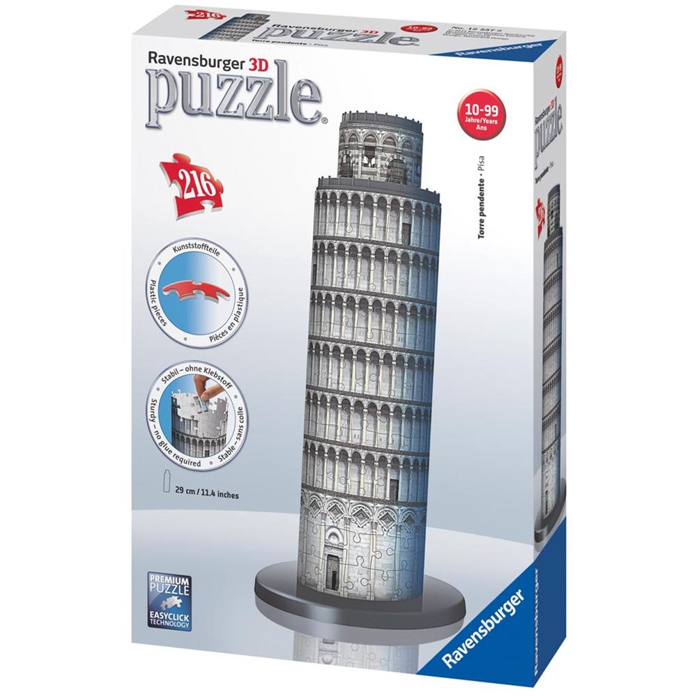 Puzzle 3D Torre Di Pisa 216 pz 19 x 7.5 x 28 cm 12557 - Foto 2