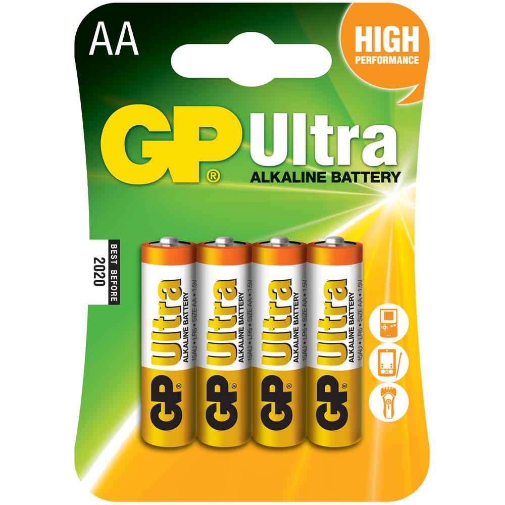 GP151001 Blister Da 4 Batterie Stilo (AA) Alkaline Ultra - Foto 1