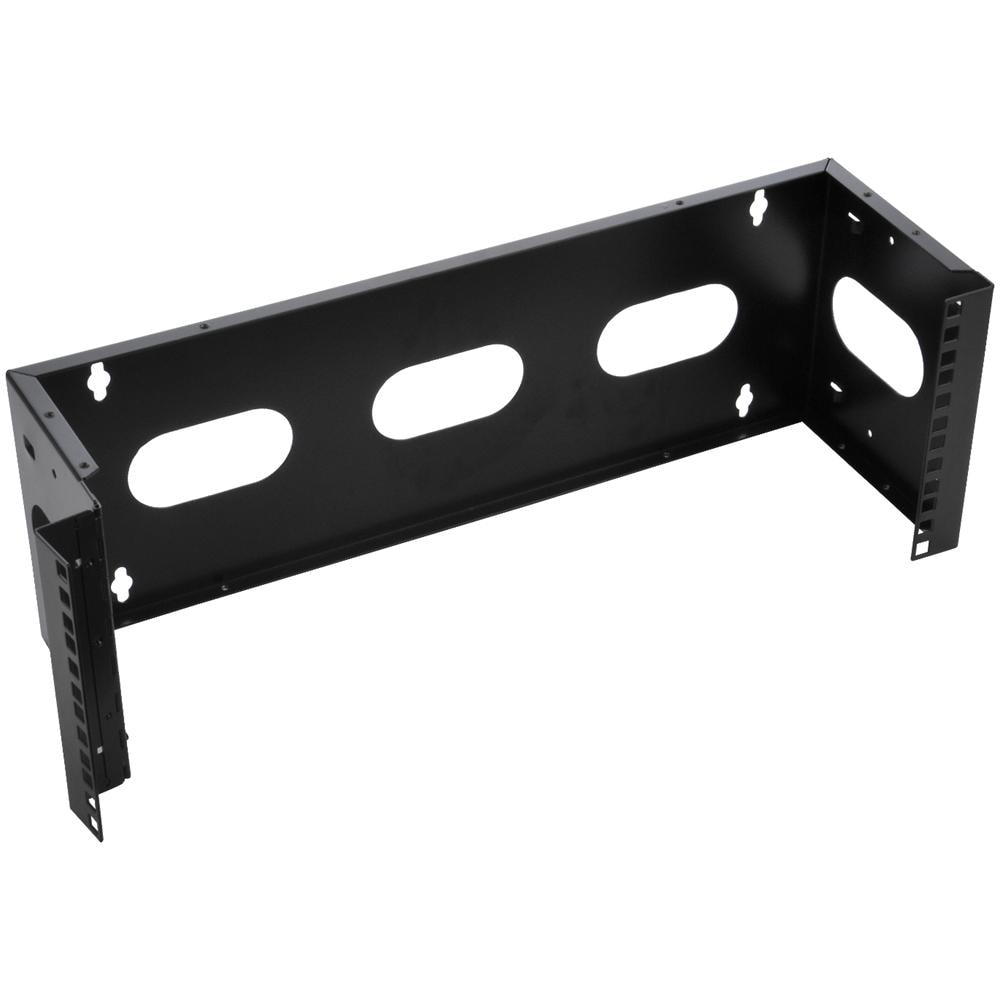 I-CASE EF-1004BK - Staffa di Montaggio da Muro 19'' Easyline 4U con 3 Fori Nero - Foto 1