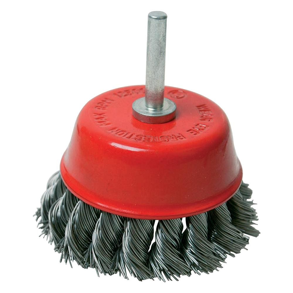 244983 Spazzola Rotante A Tazza In Acciaio A Filo Ritorto 75 Mm - Foto 1