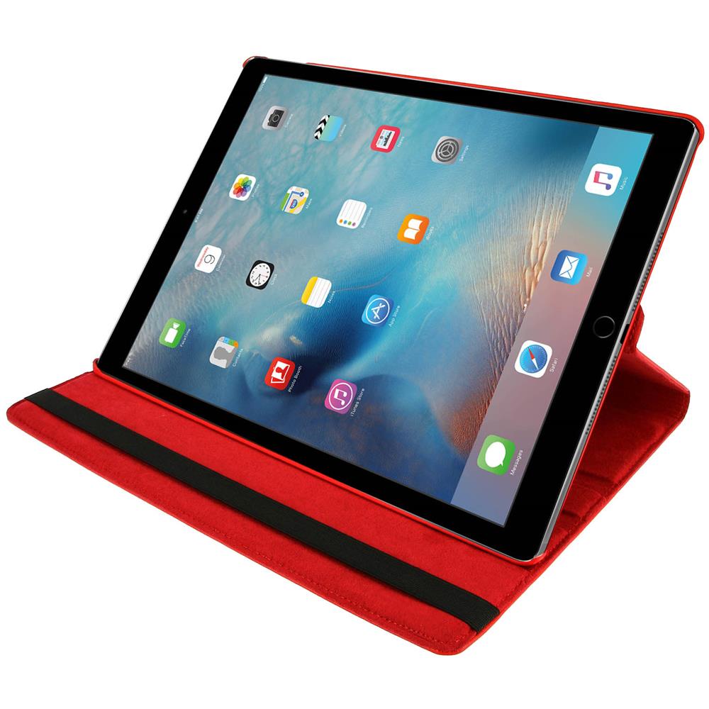 Custodia Stand Girevole 360° Per Apple Ipad Pro 12.9 - Rossa - Foto 2