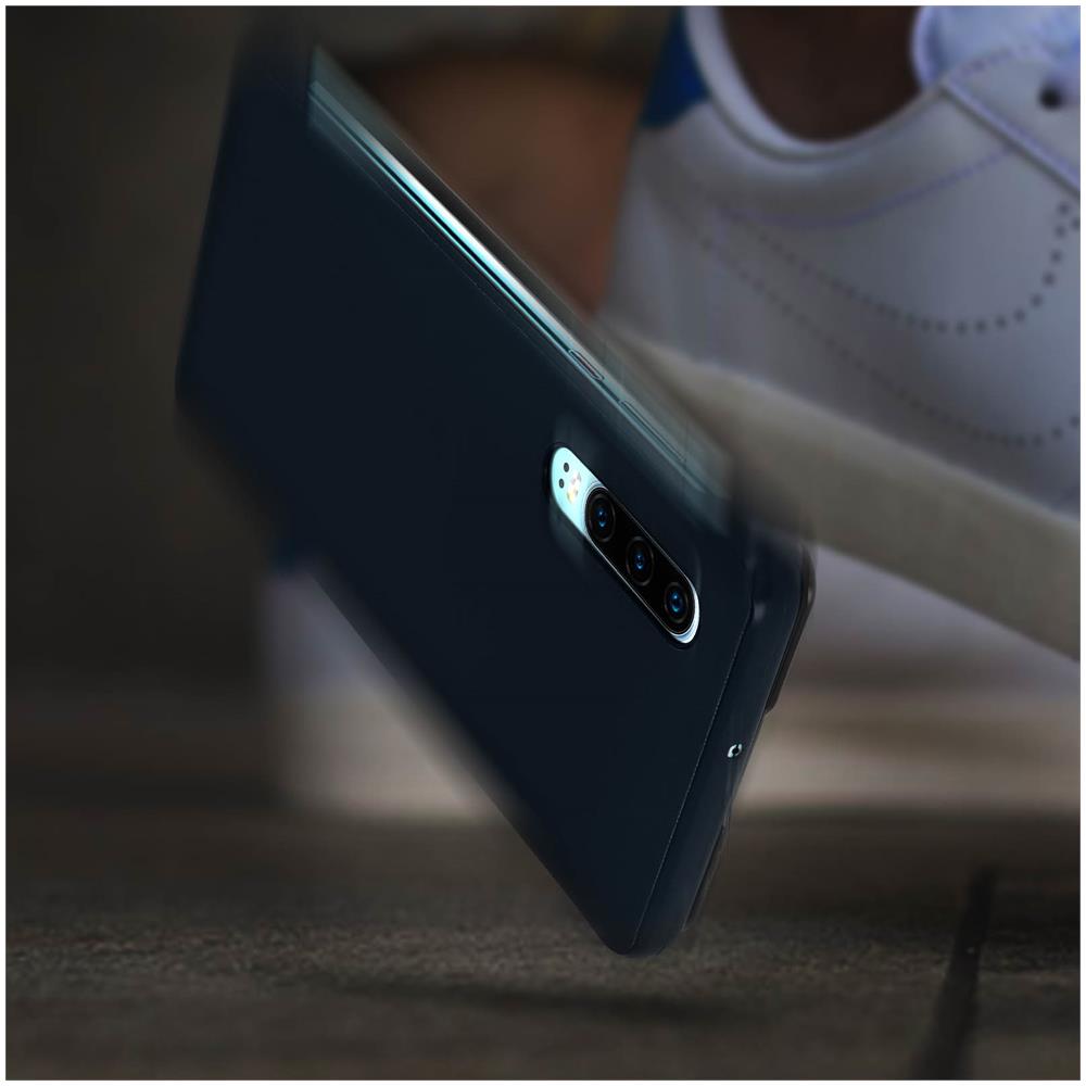 Custodia Huawei P30 Sportellino Finestra Traslucida - Blu - Foto 5