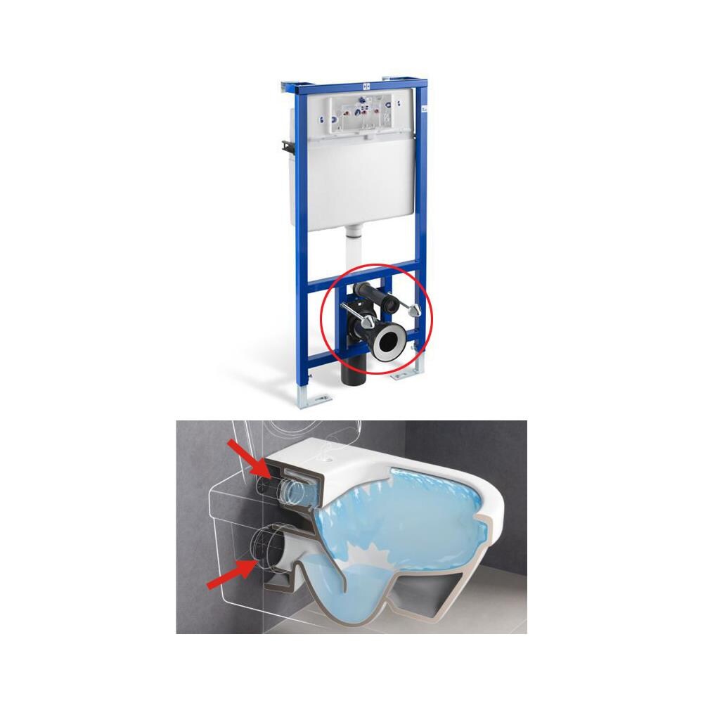 190 Millimetri Connettore Lungo Rettilineo Tubo Di Terra Nera Toilette Toilette Pan Acque Reflue - Foto 3