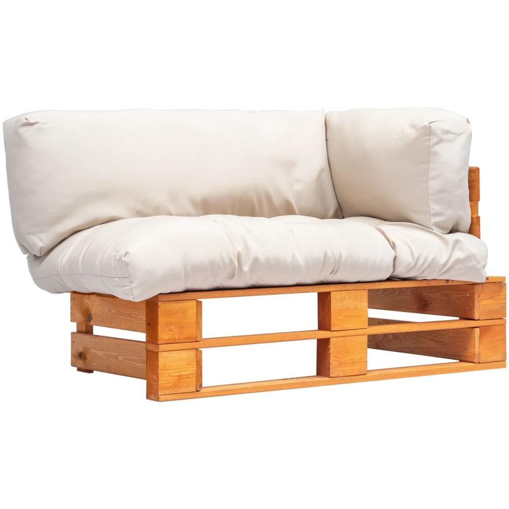 Divano Da Giardino A Pallet E Cuscini Sabbia In Legno Di Pino - Foto 1