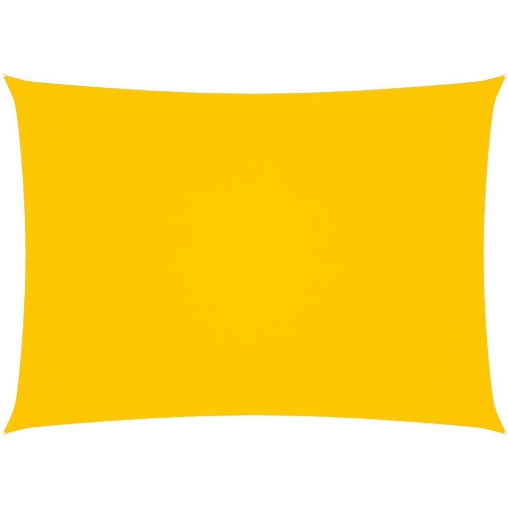 Parasole a Vela Oxford Rettangolare 6x8 m Giallo - Foto 1