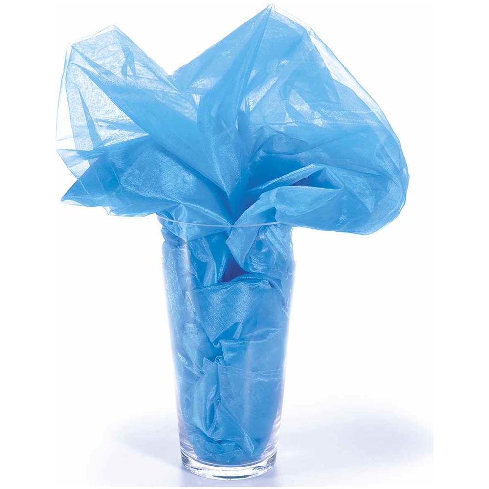 Telo In Organza Decorativo 3 X 1,45 Metri Color Turchese - Foto 1