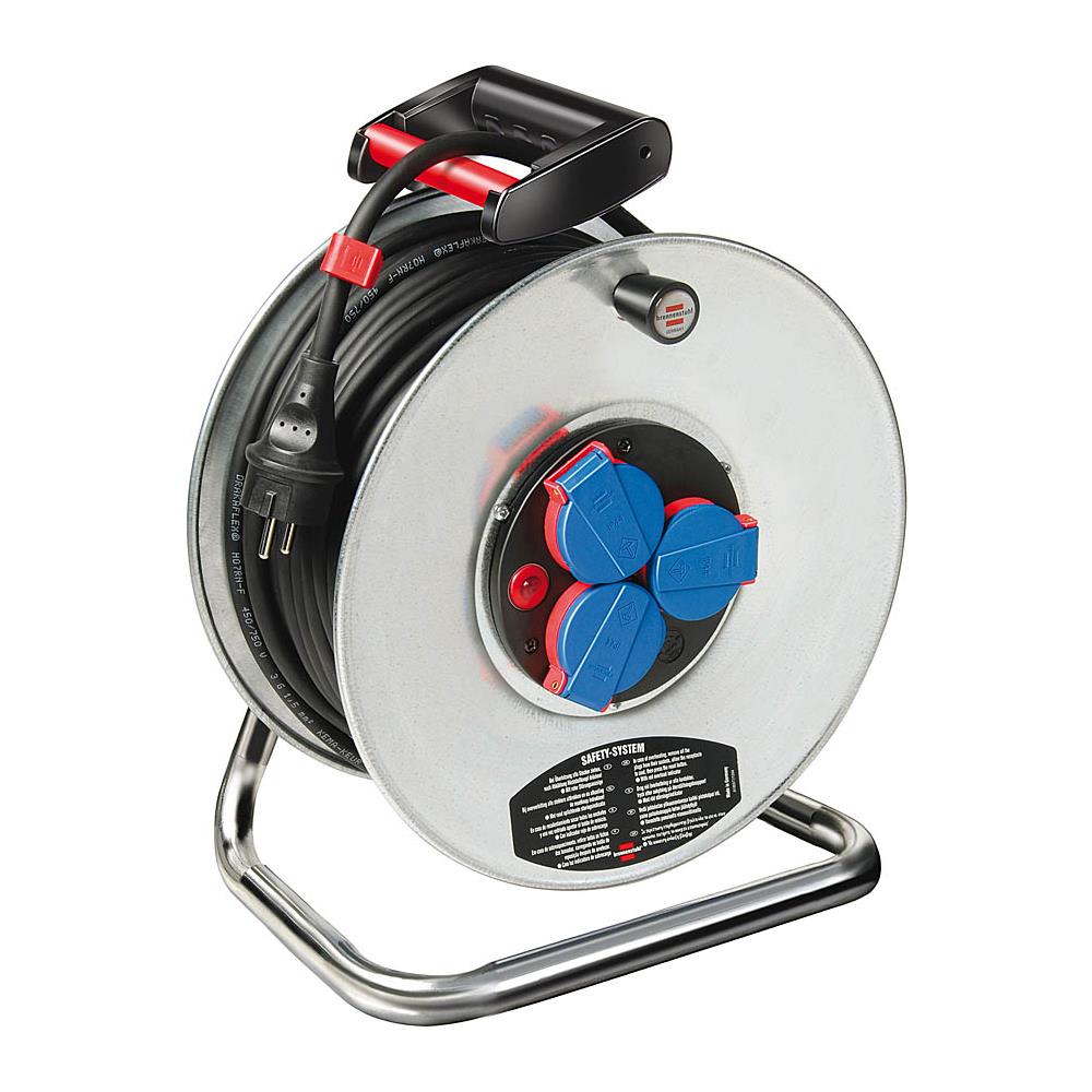 H05RR-F 3G1,5, Maschio / femmina, 25m, Nero, 24 cm, IP44 - Foto 1