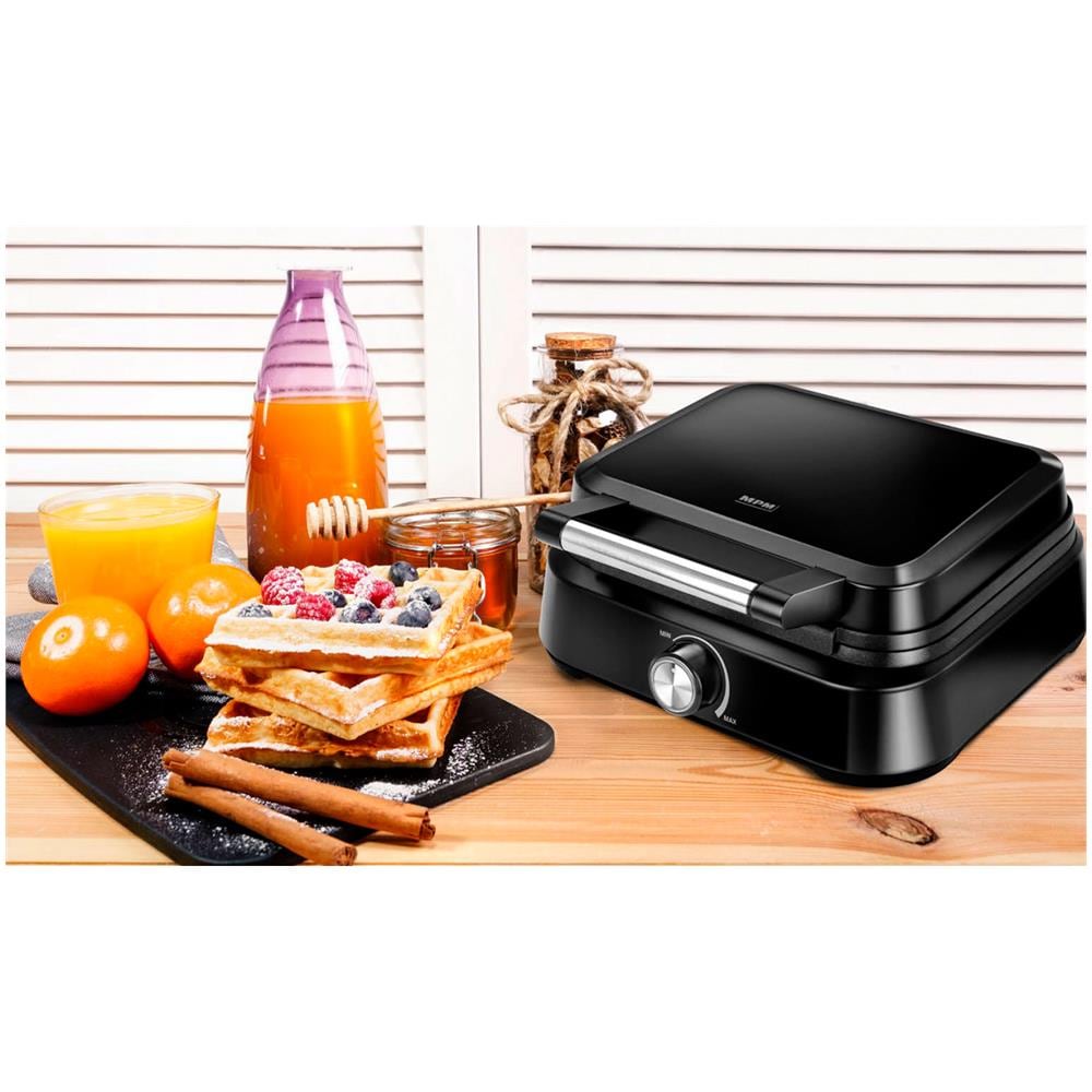 Piastra per Waffle MGO-40 Antiaderente Potenza 1500 W Colore Nero - Foto 7