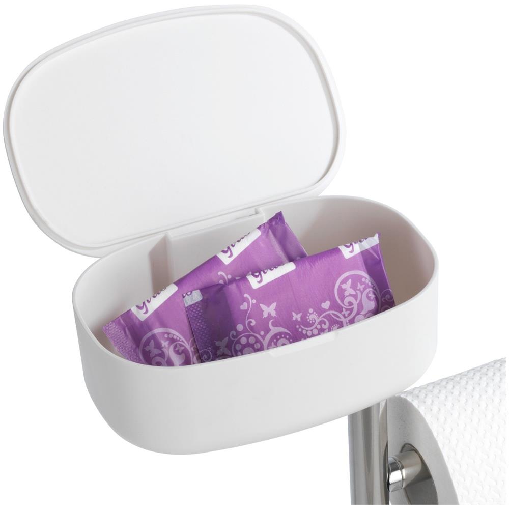 Porta Carta E Scopino Wc Con Ripiano E Cestello Rivazza, 4in1, Nero, - Foto 2