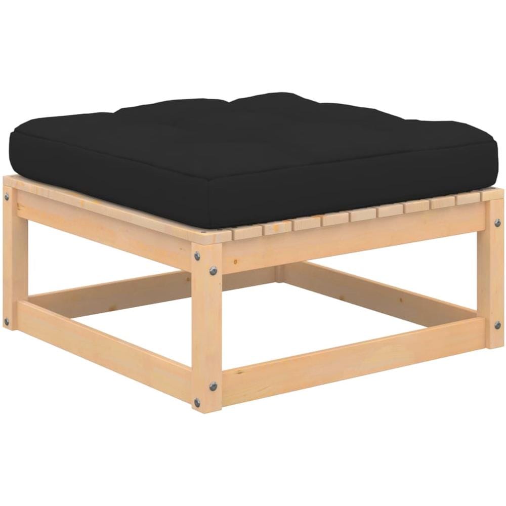 Sgabelli Da Giardino Con Cuscini 2 Pz In Legno Massello Di Pino - Foto 2