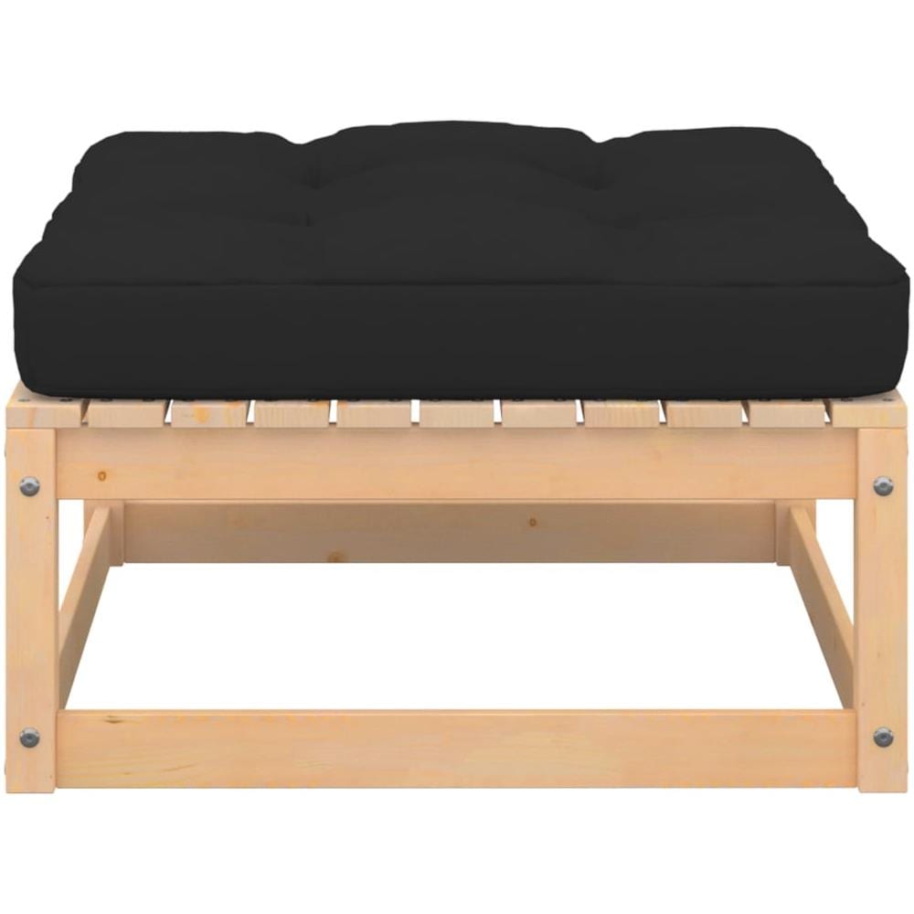 Sgabelli Da Giardino Con Cuscini 2 Pz In Legno Massello Di Pino - Foto 3