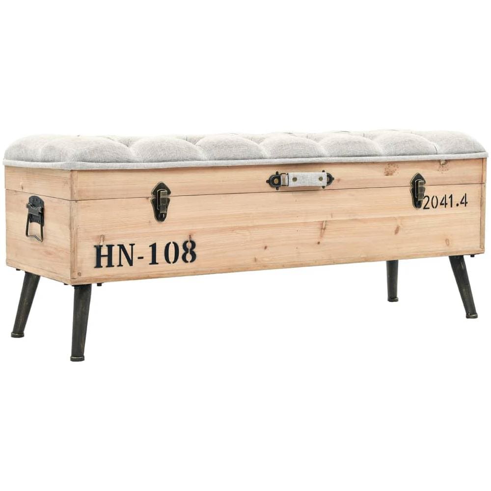 Cassapanca 110 Cm In Legno Massello Di Abete - Foto 1