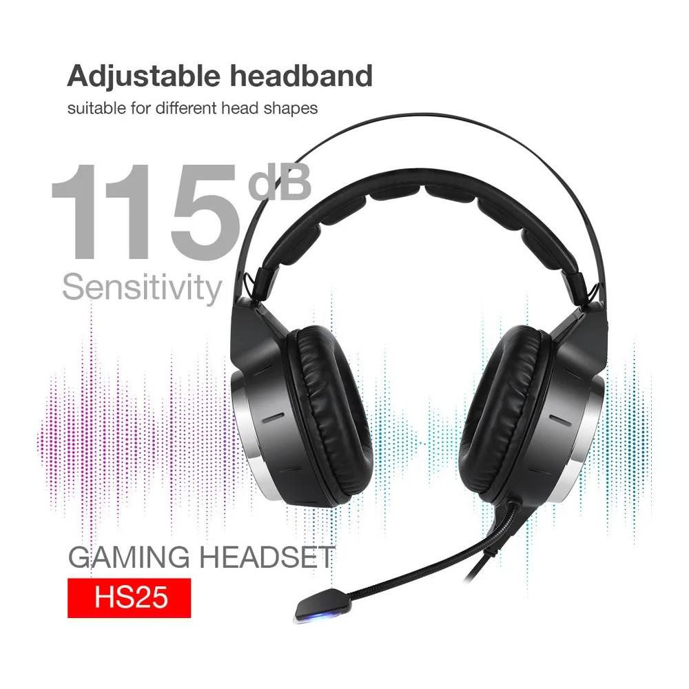 Cuffie Lenovo Gamer Hs25 Con Microfono Nero - Foto 3