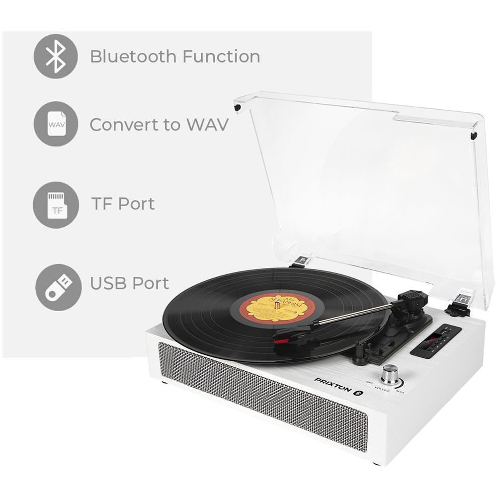 Giradischi Studio Deluxe - Lettore e convertitore di vinile tramite Bluetooth, USB, SD, Radio - Foto 7
