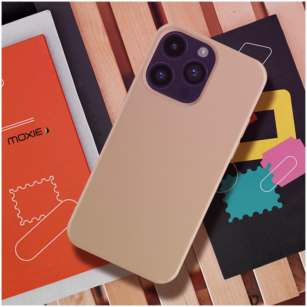 Cover Per Iphone 14 Pro Ibrida Semirigida Sottile Leggera Rosa Sabbia - Foto 2