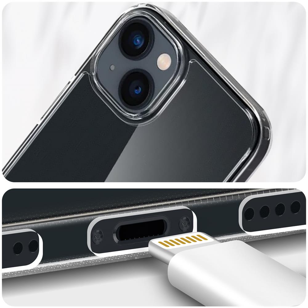 Cover Iphone 14 Plus Bi-materia Ultrasottile Spigen Air Skin Hybrid Trasparente - Foto 5