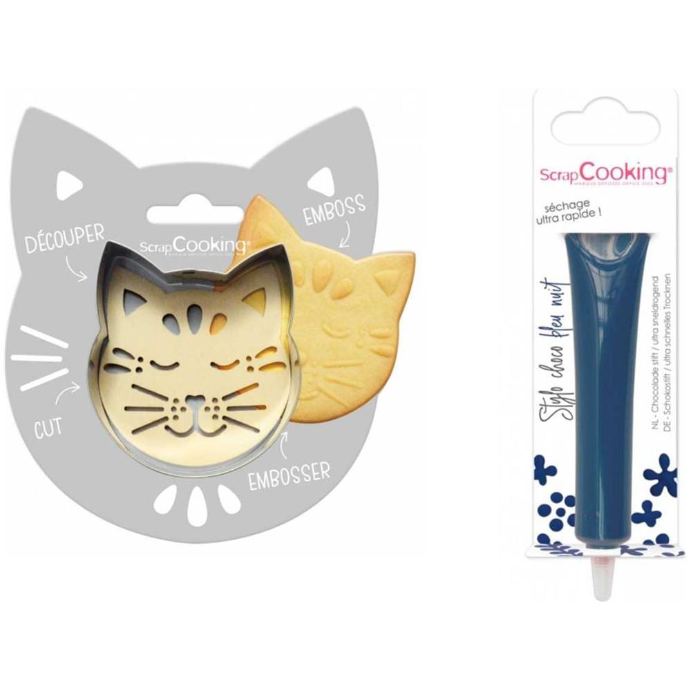 Kit Biscotti Di Soccorso Per Gatti + Penna Di Cioccolato Blu Notte - Foto 1