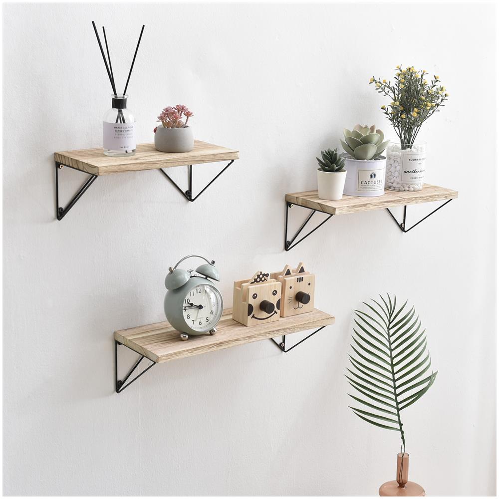 Set Di 3 Mensole Da Muro Amaro In Metallo Nero - Foto 4