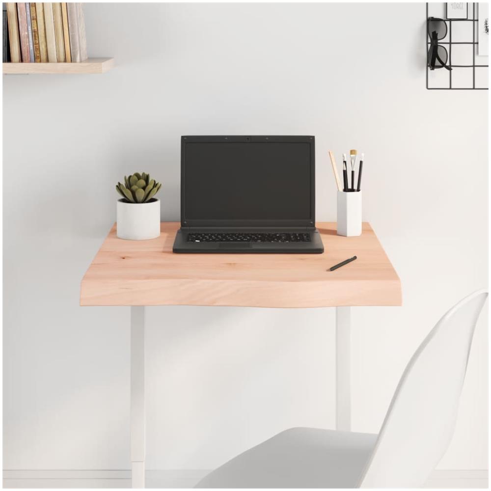 Piano per Tavolo 60x60x (2-6) cm in Rovere Massello Non Trattato - Foto 1