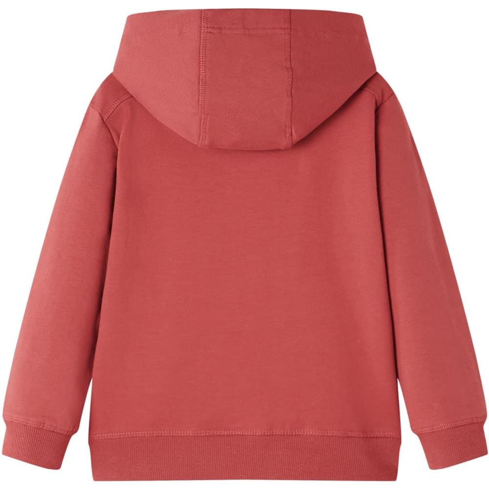 Felpa Con Cappuccio Per Bambini Stampa Bue Rosso Bruciato 104 - Foto 2