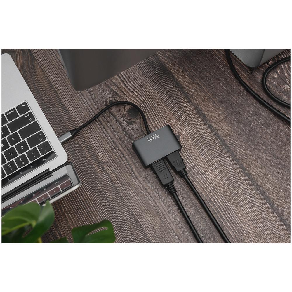 Adattatore grafico USB Type-C™ 4K 2in1 DisplayPort + HDMI - Foto 2