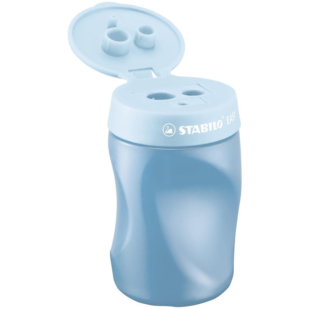 EASYtemperino - Temperamatite Ergonomico - per Mancini - Confezione da 3 - Azzurro - Foto 2