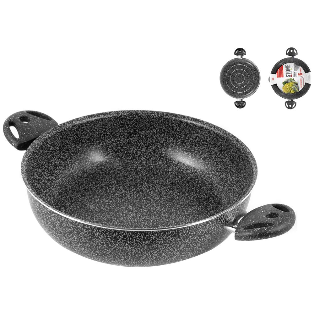 Tegame 2 Maniglie Antiaderente Diametro 24 cm - Linea Stone - Foto 1