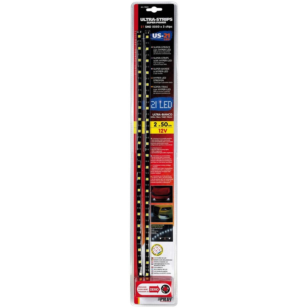 Ultra-strips 2x50cm, strisce 21led Smd, 12v Alta Lum - Foto 4