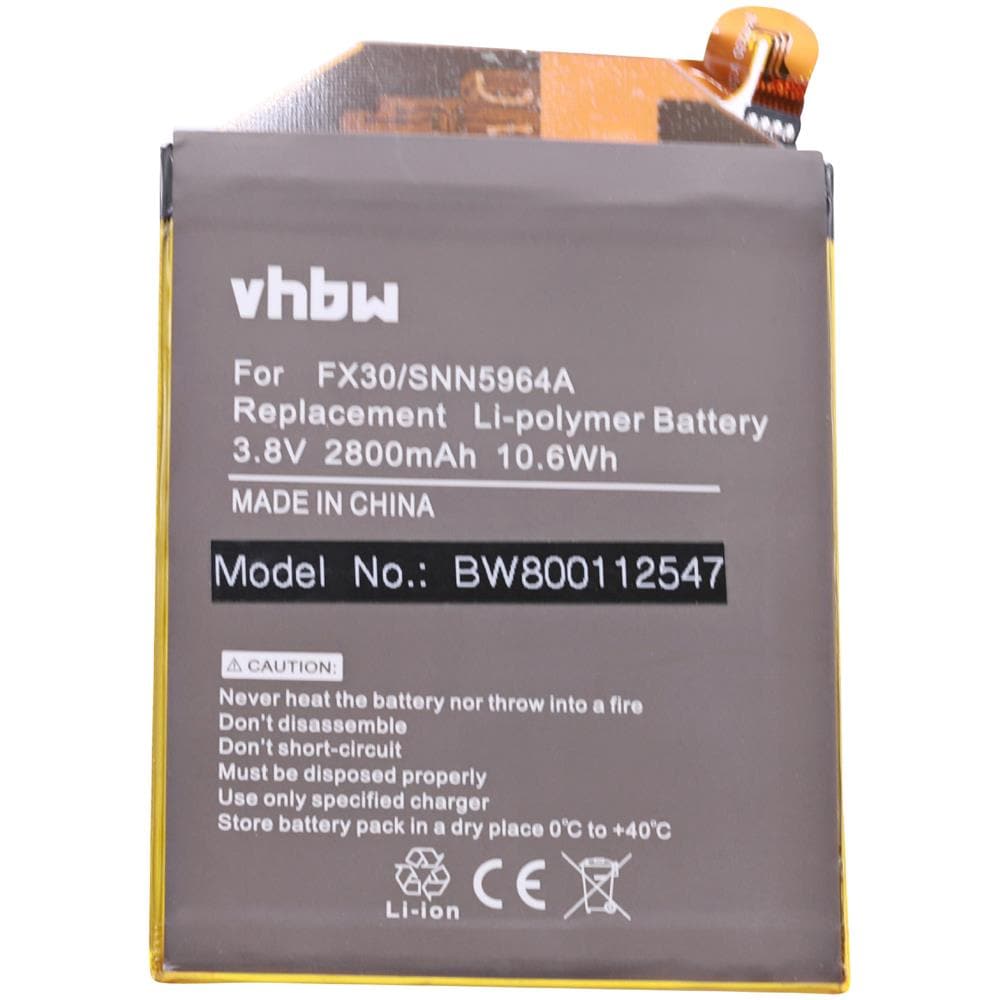 Li-polymer Batteria 2800mah (3.8v) Per Cellulari E Smartphone Motorola Moto X Pure Edition, Moto X Style Sostituisce Fx30, Snn5964a. - Foto 2