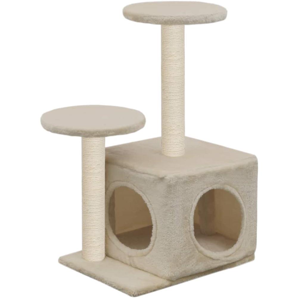 Albero Per Gatti Con Tiragraffi In Sisal 60 Cm Beige - Foto 2