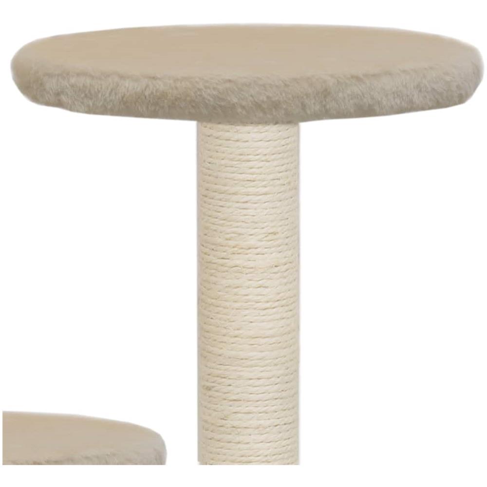 Albero Per Gatti Con Tiragraffi In Sisal 60 Cm Beige - Foto 6