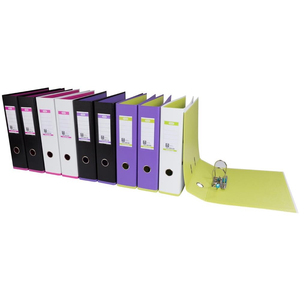 Raccoglitore A Leva, Formato A4 Largo Confezione Da 10 Assorted - Foto 2