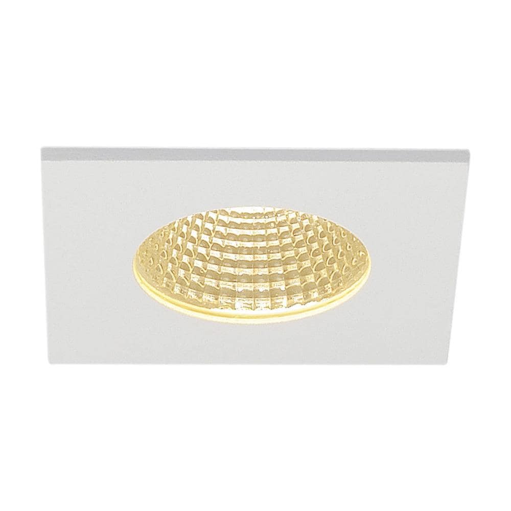 Faretto Ad Incasso Patta Led 3000k Squadrato, Bianco Opaco Ip65 114431 - Foto 1