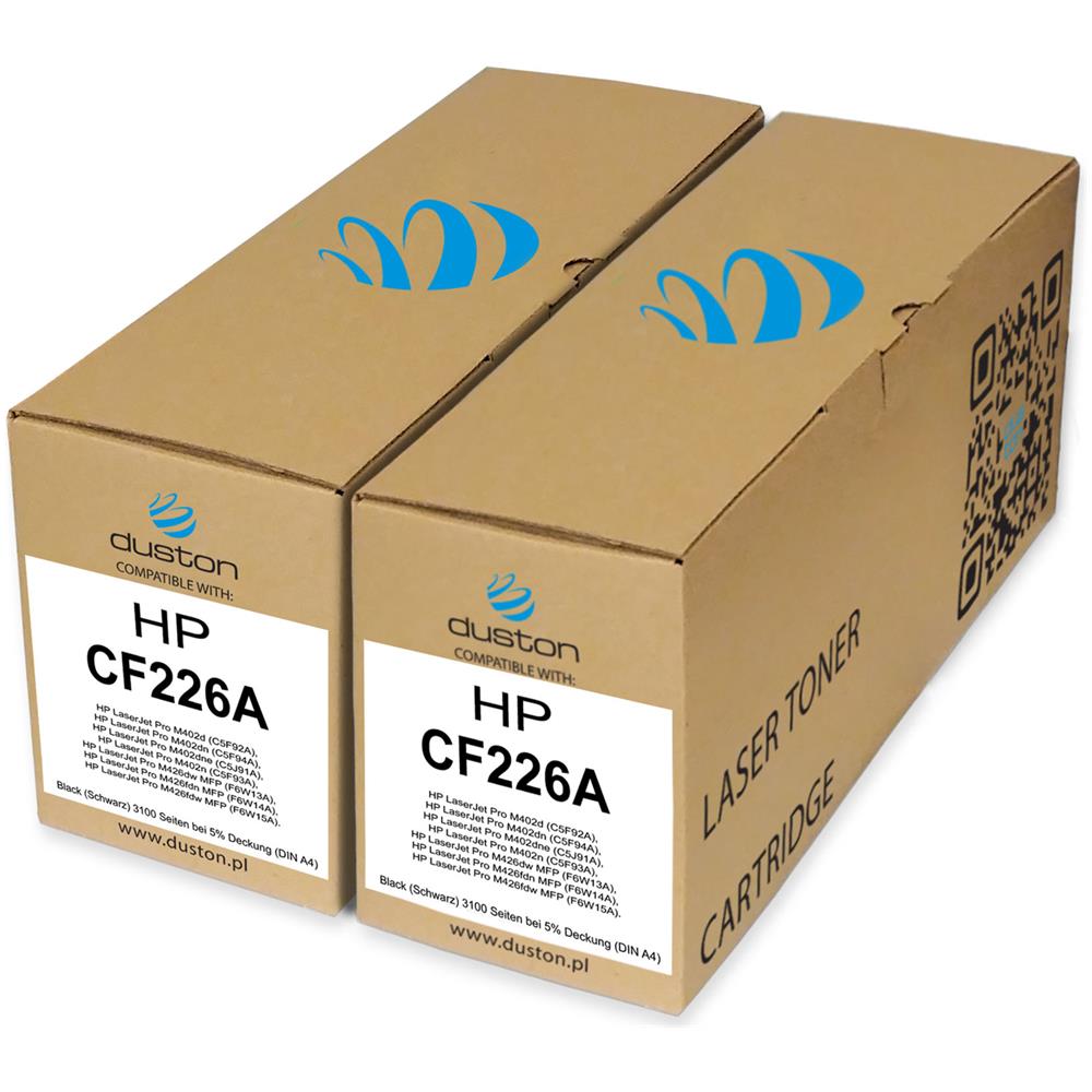 TONER - 2x Cf226a, 26a Negro Compatible Con Hp Laserjet Pro M402 M426 Mfp - Foto 1
