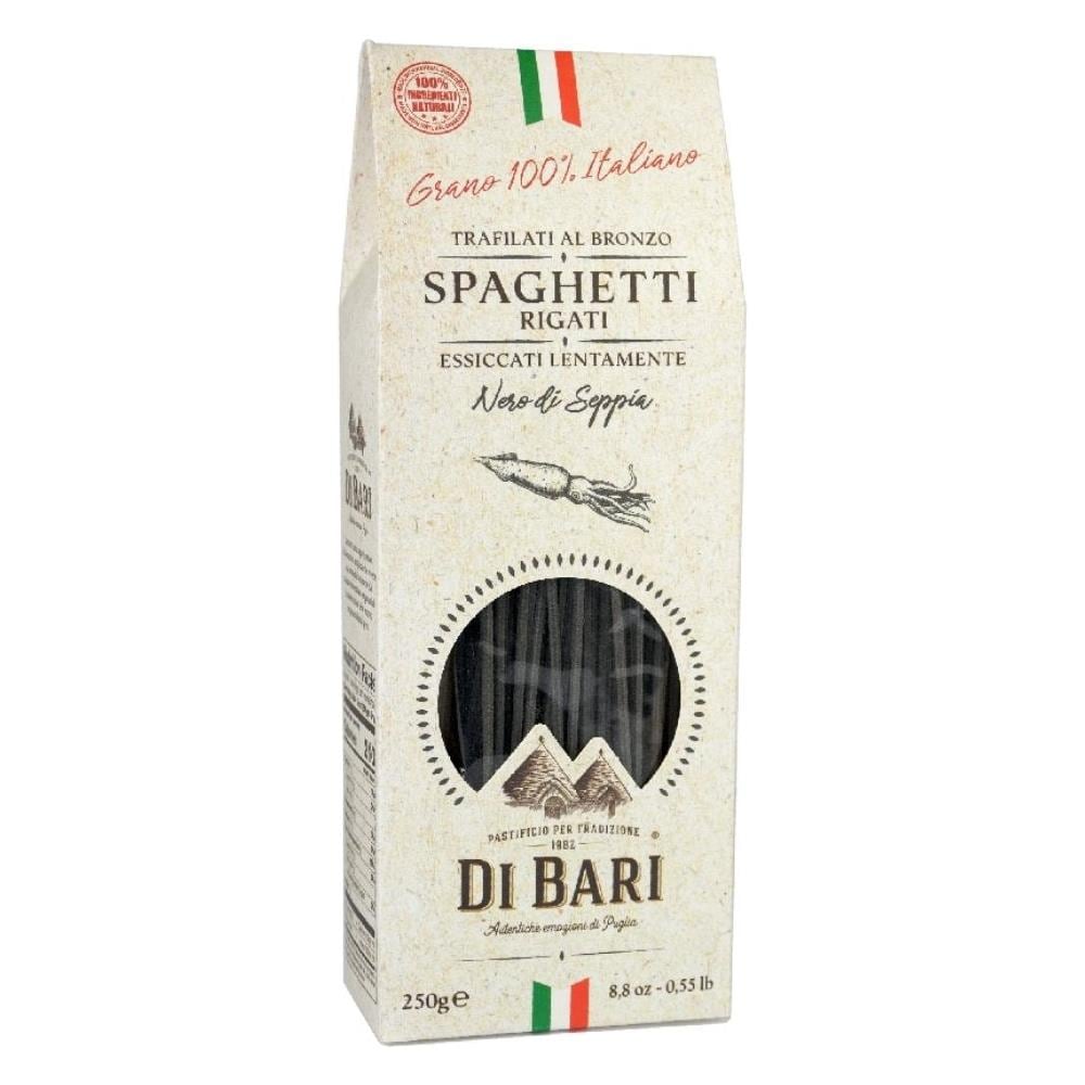 Spaghetti Al Nero Di Seppia Pasta Trafilata Al Bronzo In Confezione Da 250 Grammi - Foto 1