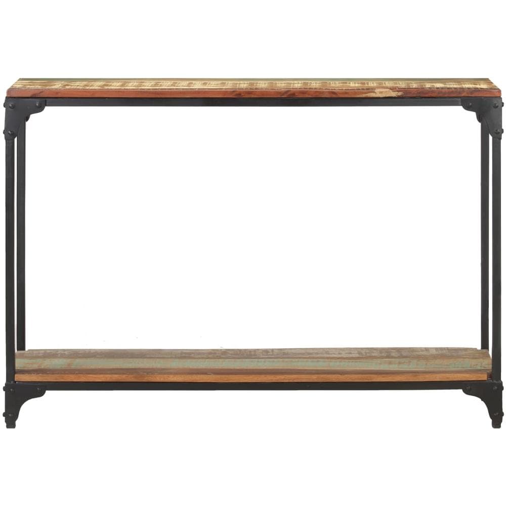 Tavolo Consolle 110x30x75 Cm In Legno Massello Di Recupero - Foto 2