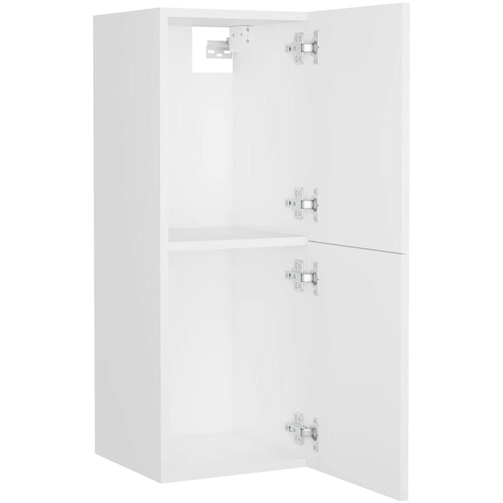 Set Mobili da Bagno Bianco in Truciolato - Foto 8