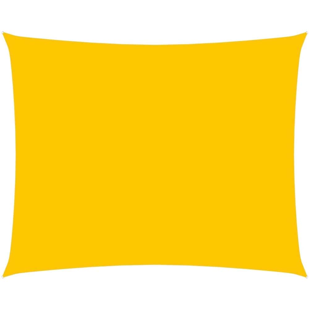 Parasole a Vela Oxford Rettangolare 6x7 m Gialla - Foto 1