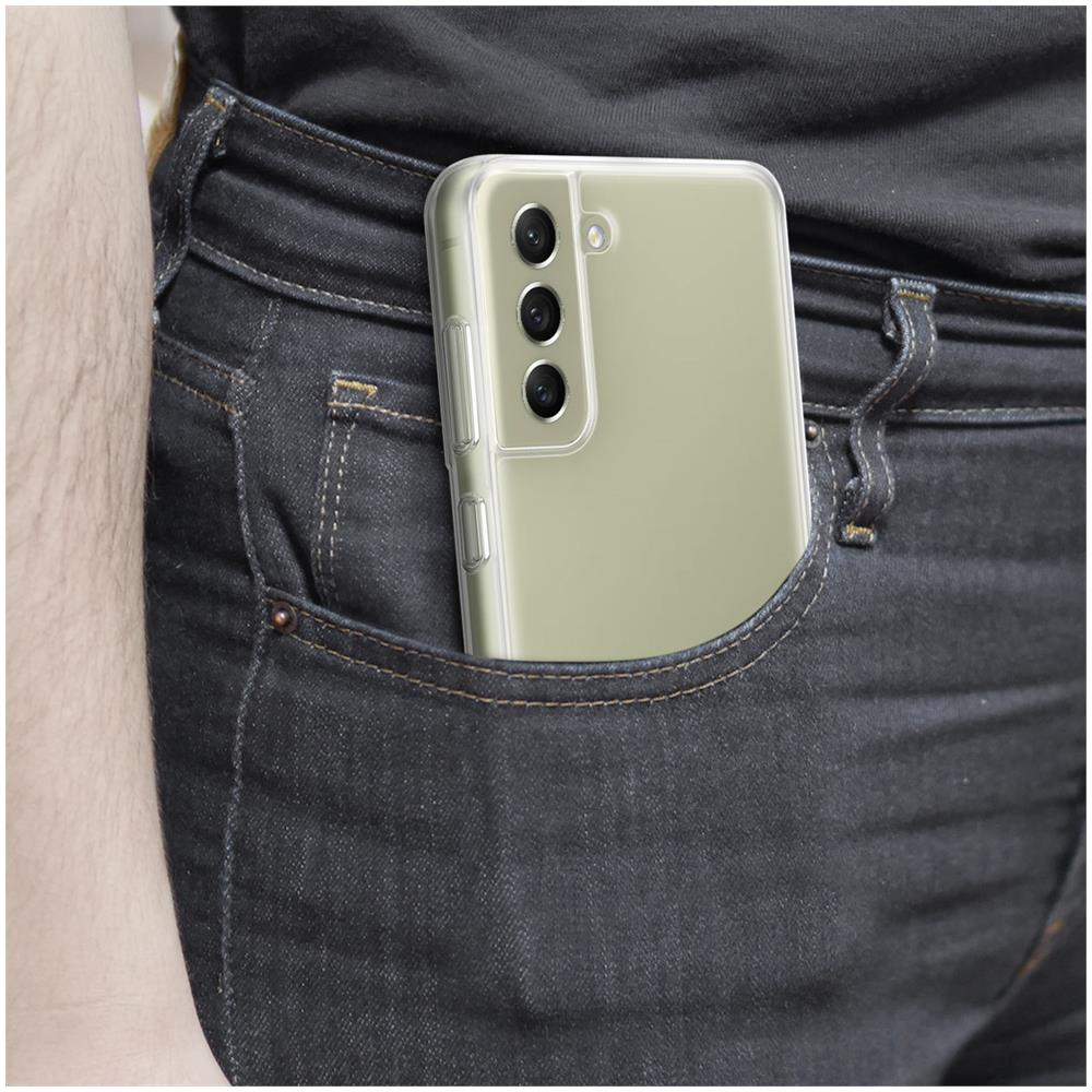 Cover Ibrida Per Samsung Galaxy S21 Fe Originale Soft Clear Cover Trasparente - Foto 2