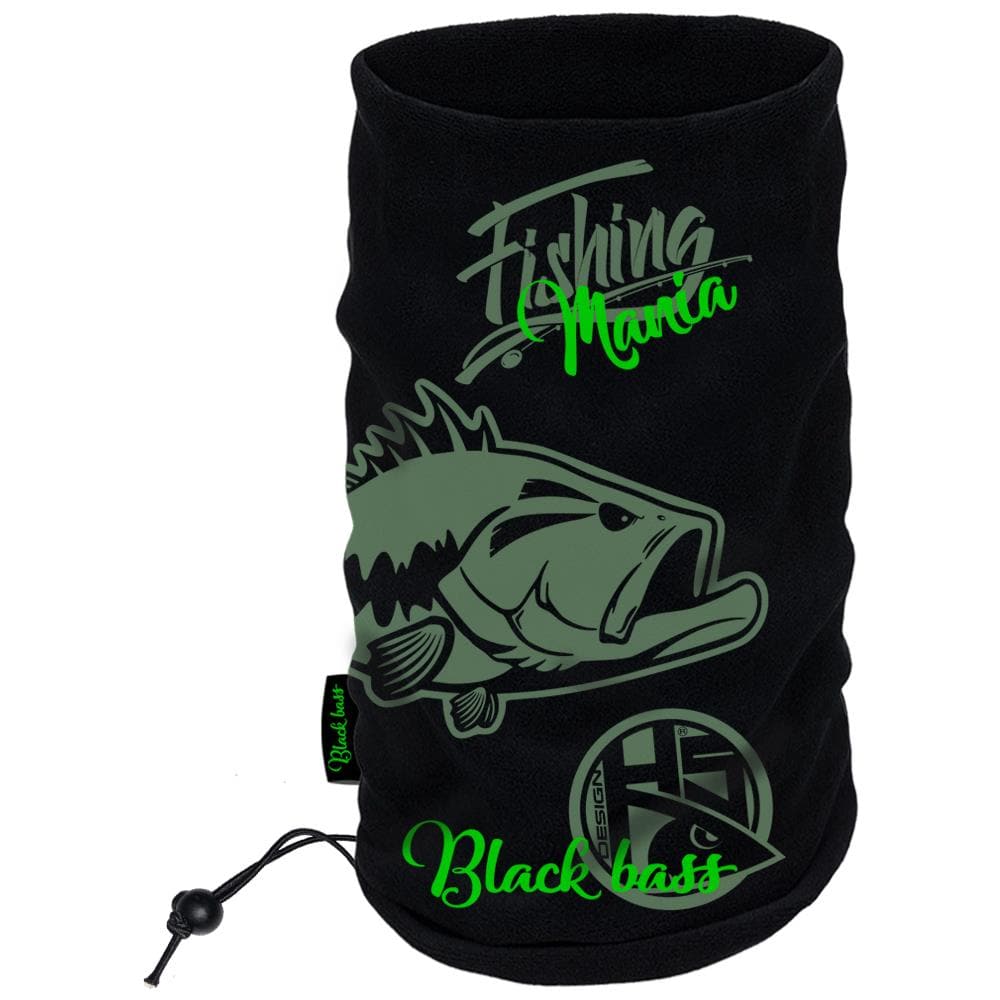 Scaldacollo Black Bass Fishing Mania Nero One Size - Foto 1