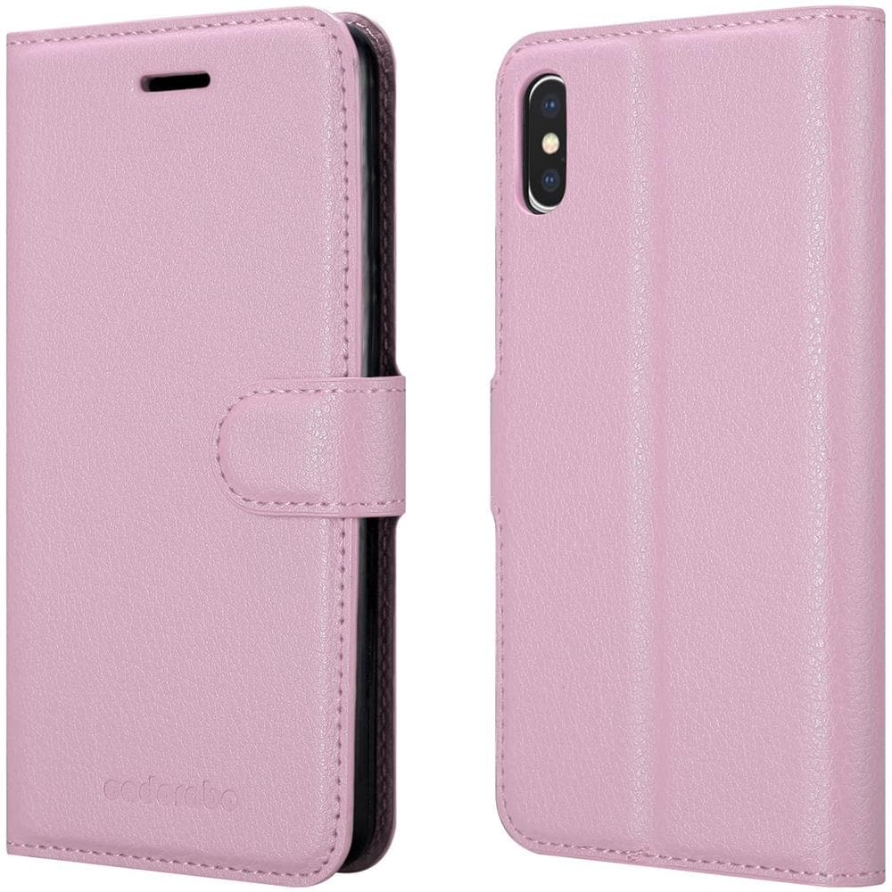 Custodia Compatibile Con Apple Iphone X / Xs In Rosa Di Loto - Coperchio Protettiva Con Chiusura Magnetica, Funzione Stand E Tasca Per Le Carte - Foto 8