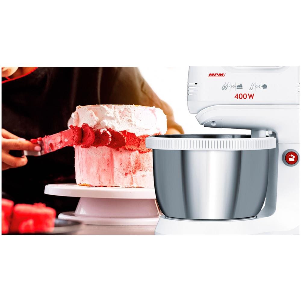 Impastatrice Planetaria MMR-21Z con Capacità 3.5 Litri Potenza 400 W Colore Bianco  - Foto 8