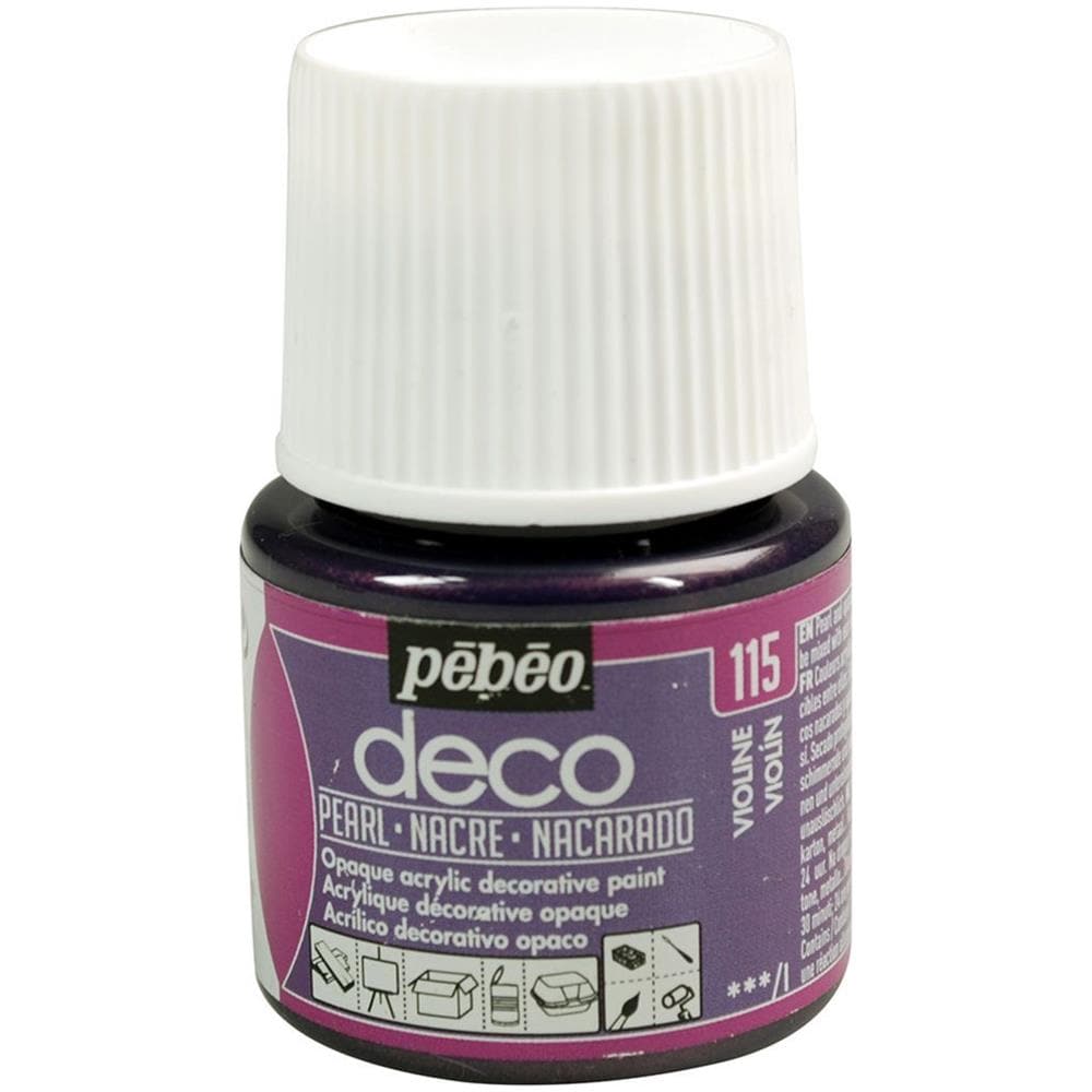 Pittura Acrilica Opaca Perlata - Violine - 45 Ml - Foto 1