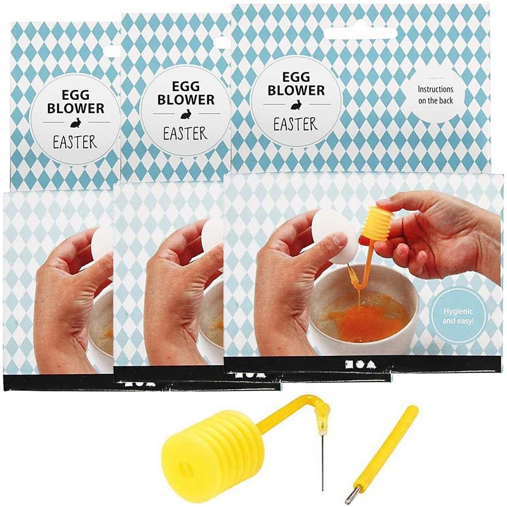3 Pompette Per Svuotare Le Uova Di Pasqua Da Decorare - Foto 1