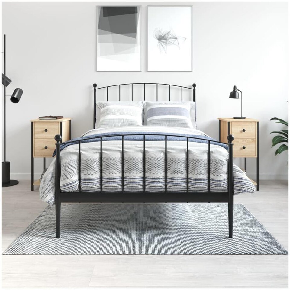 VidaXL Comodini Rovere Artigianale 2 Pezzi 40x30x50 Cm - Tavolini Da Notte In Legno Multistrato